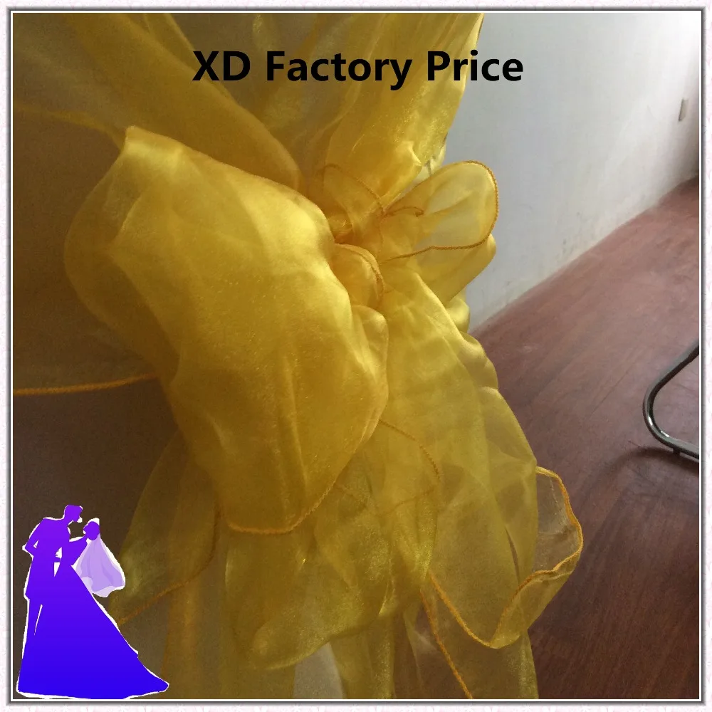 Marious 100 шт. оптовая продажа лента на стул из органзы свадебное кресло крышка для