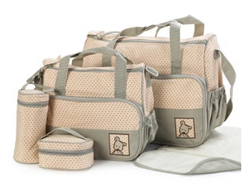 7 Colors 5PCS/Set High Quality Tote Baby Shoulder Diaper Bags Durable Nappy Bag Mummy Mother Bag/ baby bags for mom | Мать и ребенок