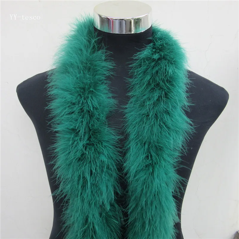 Boa de plumas esponjosas de 50g y 10 metros de largo, boa de plumas de pavo rojo te&ntilde;ido de gran calidad para fiesta/disfraces de Carnaval/chal de boa de fiesta, nuevo-4
