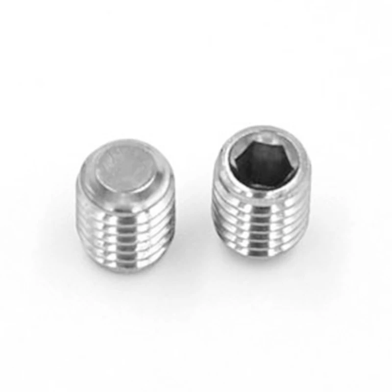M8x10mm шаг 1 25 мм Шестигранная розетка из нержавеющей стали 304 Плоский Безголовый