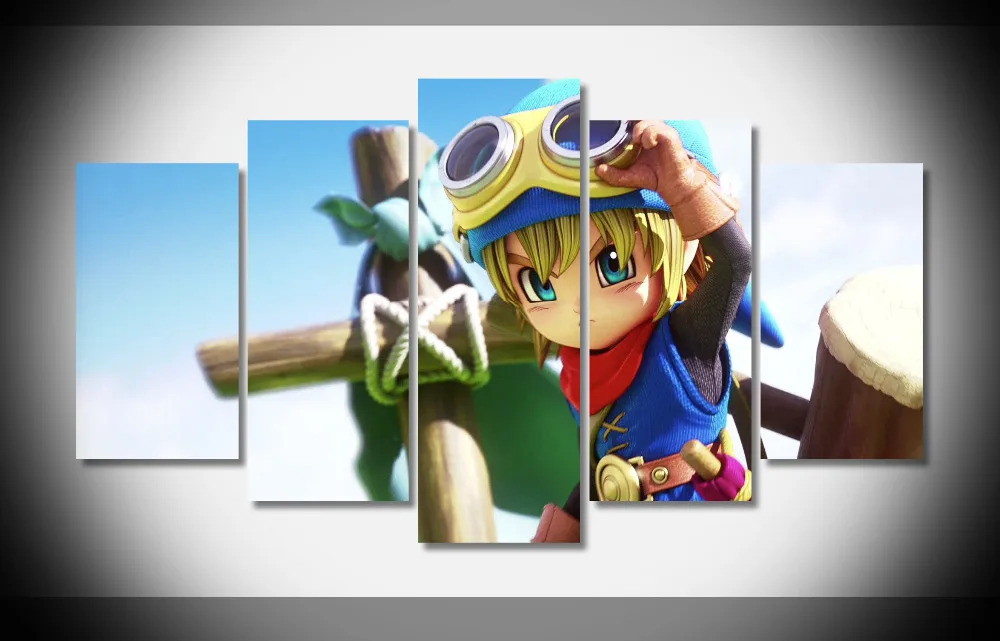 9007 Dragon Quest строителей игры Плакат оформлена галерея wrap art печать домашнего декора
