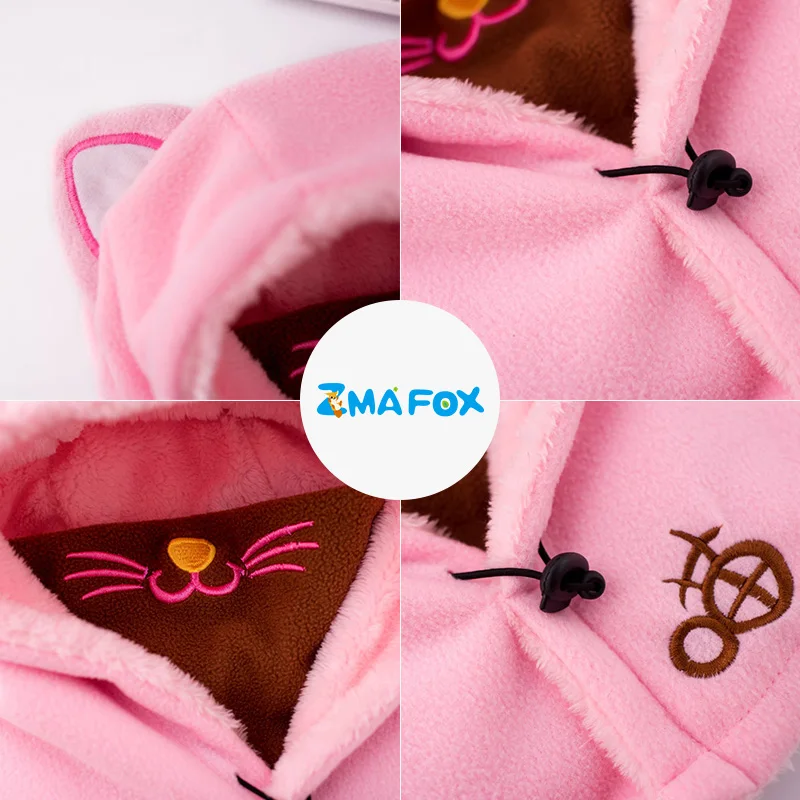 Детская зимняя шапка ZMAFOX для малышей Флисовая Балаклава детская шапочка Шейная