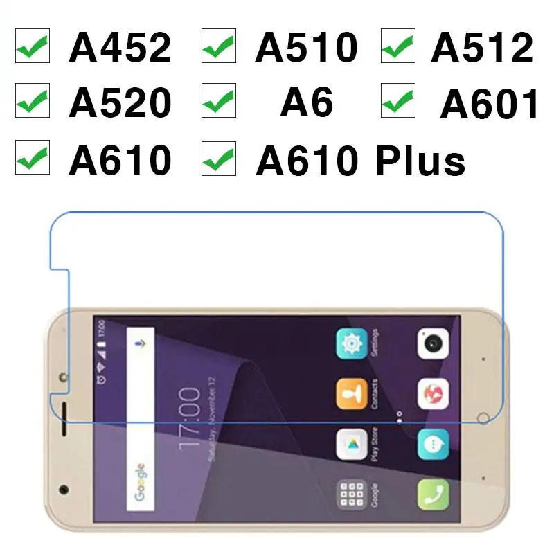 Защитное стекло для Zte Blade A6 закаленное 9H 2.5D A510 A512 A520 A452 A601 A610 Plus | Мобильные