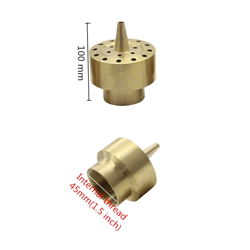 1.5 inch 1 шт. 1/" 1/2" 3/" 1" 1," 2" латунь, стилизованные под языки пламени толще воды фонтанные насадки сад пейзаж распылитель прудовый Слои цветочный фонтан - Цвет: 1.5 inch