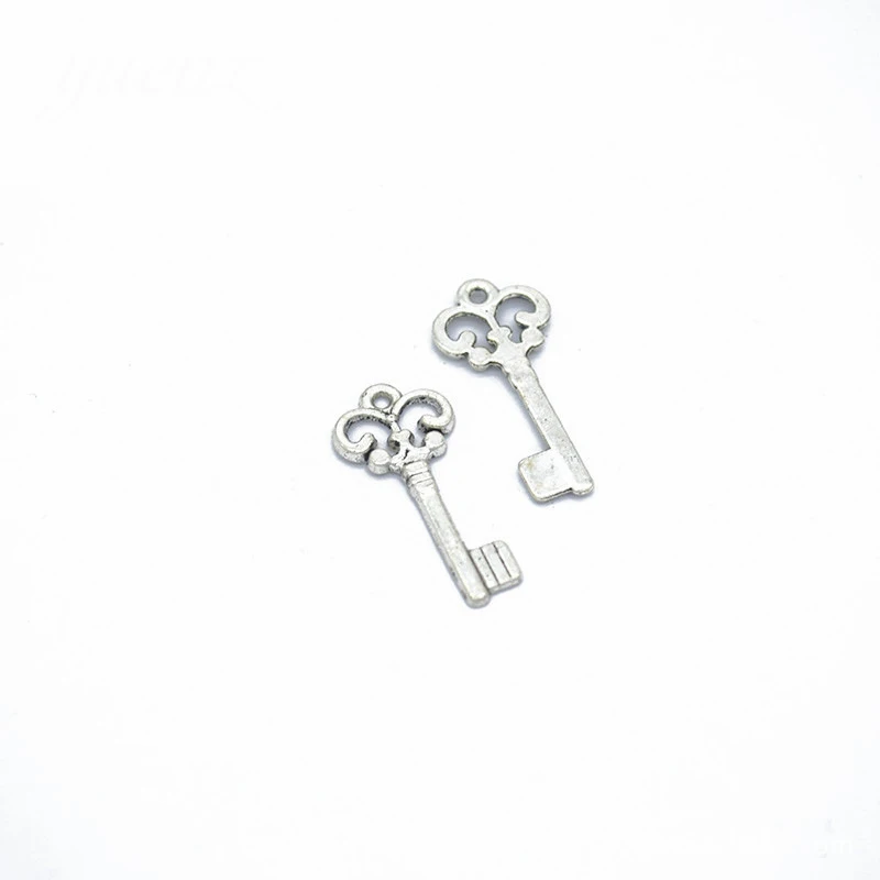 50 шт/партия розовое золото/серебро Цвет 21*10 мм подвески в форме ключей Ручной Работы Украшение ключ Шарм для DIY ювелирных изделий