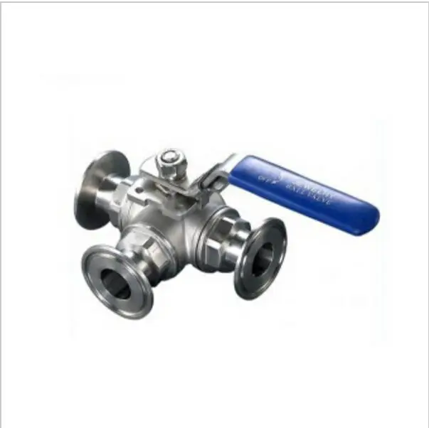 SS304 2 санитарный шаровой клапан типа Т 3 ходовой зажимный клапан|ss304 pipe|valve diaphramvalve