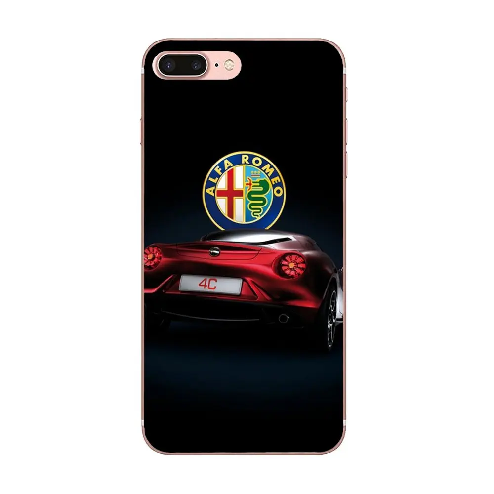Суперкар для Alfa Romeo Логотип Xiaomi Redmi Note 2 3 3S 4 4A 4X 5 5A 6 6A Pro Plus Мягкий Силиконовый ТПУ
