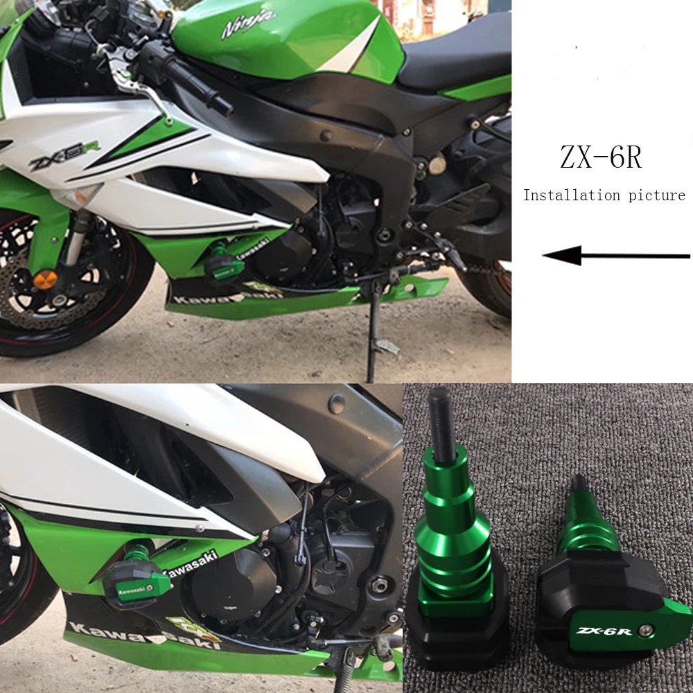 Для KAWASAKI NINJA ZX-6R ZX6R ZX 6R 1995- Мотоцикл Защита от падения рамки ползунок защита обтекателя противоаварийная панель протектор