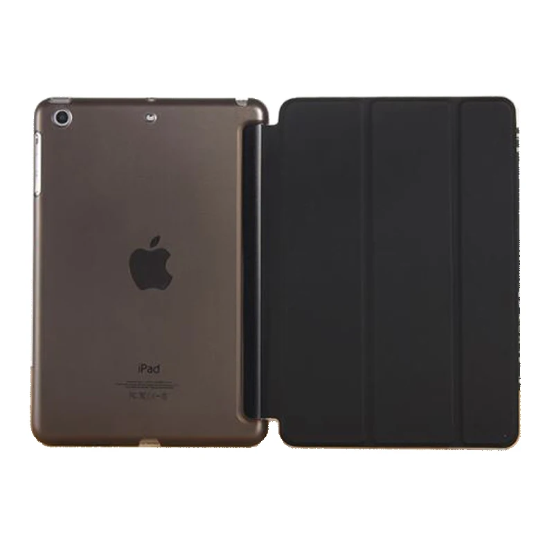 Ультра тонкий легкий складной чехол книжка Искусственная кожа Материал для iPad Air