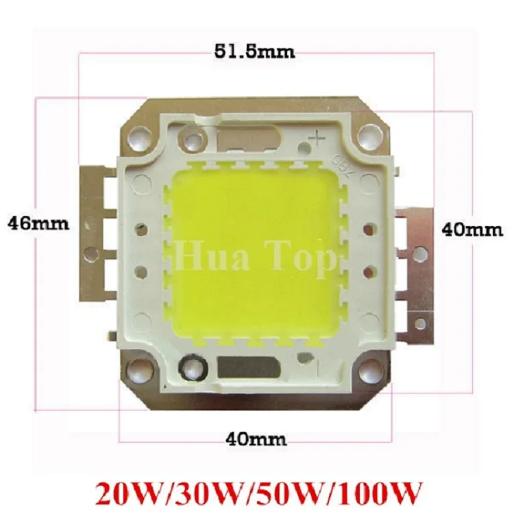 Светодиодный чип Epistar IC SMD мощностью 100 Вт 50 30 20 10 | Лампы и освещение