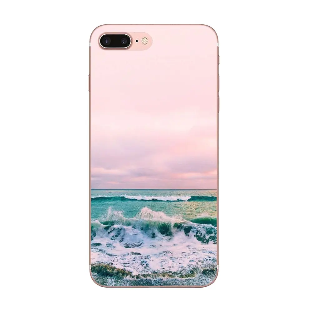 Закат на море пальмы для Galaxy J1 J2 J3 J330 J4 J5 J6 J7 J730 J8 2015 2016 2017 2018 мини Pro рисунок