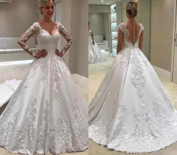 Женская мода v-образным вырезом Иллюзия кружево широкие рукава роскошное