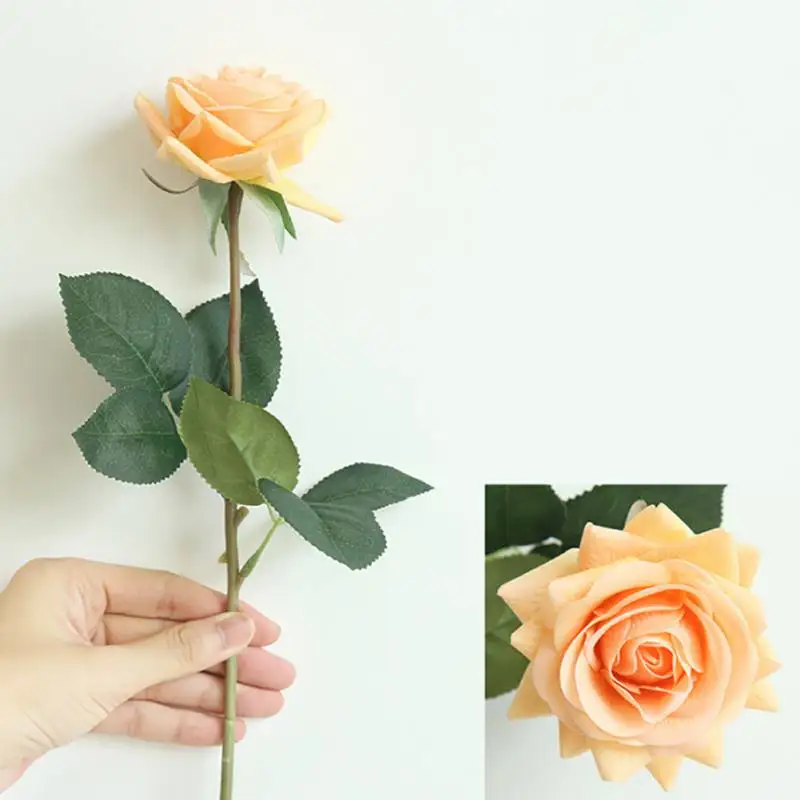 5 1 шт. DIY бархатный Шелковый цветок французский романтический Искусственный цветок розы для вечерние украшения для дома, свадьбы, праздника - Цвет: 5
