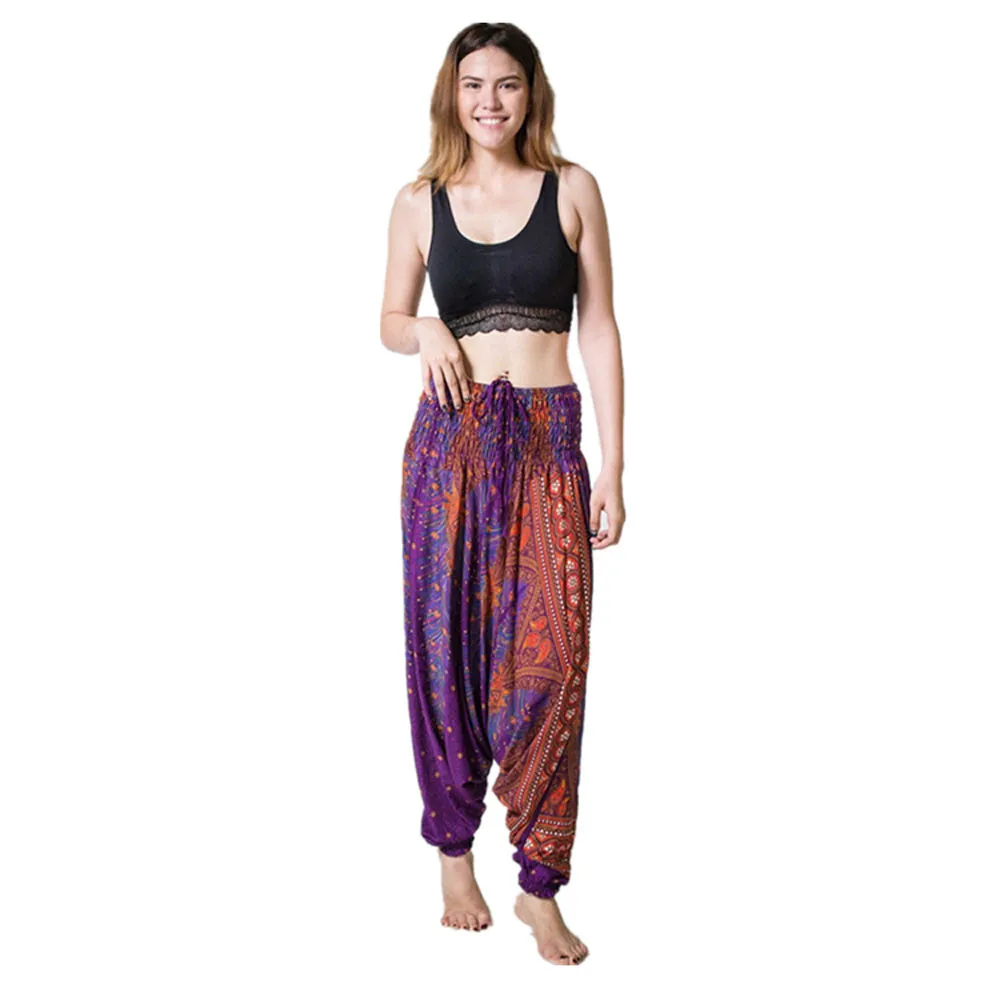 JAYCOSIN, новинка, женские повседневные летние свободные брюки, мешковатые, Boho Aladdin, шаровары, Прямая поставка, 9 августа