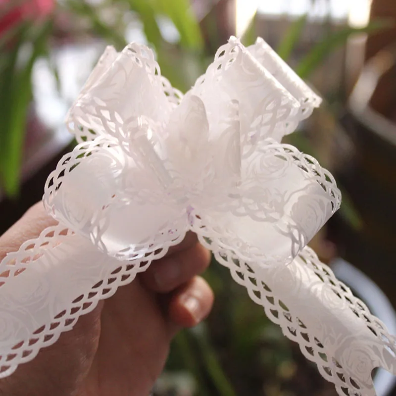 5 шт. коробка конфет Свадебная гирлянда ширина 2 3 см Натяжной бант лента ручной