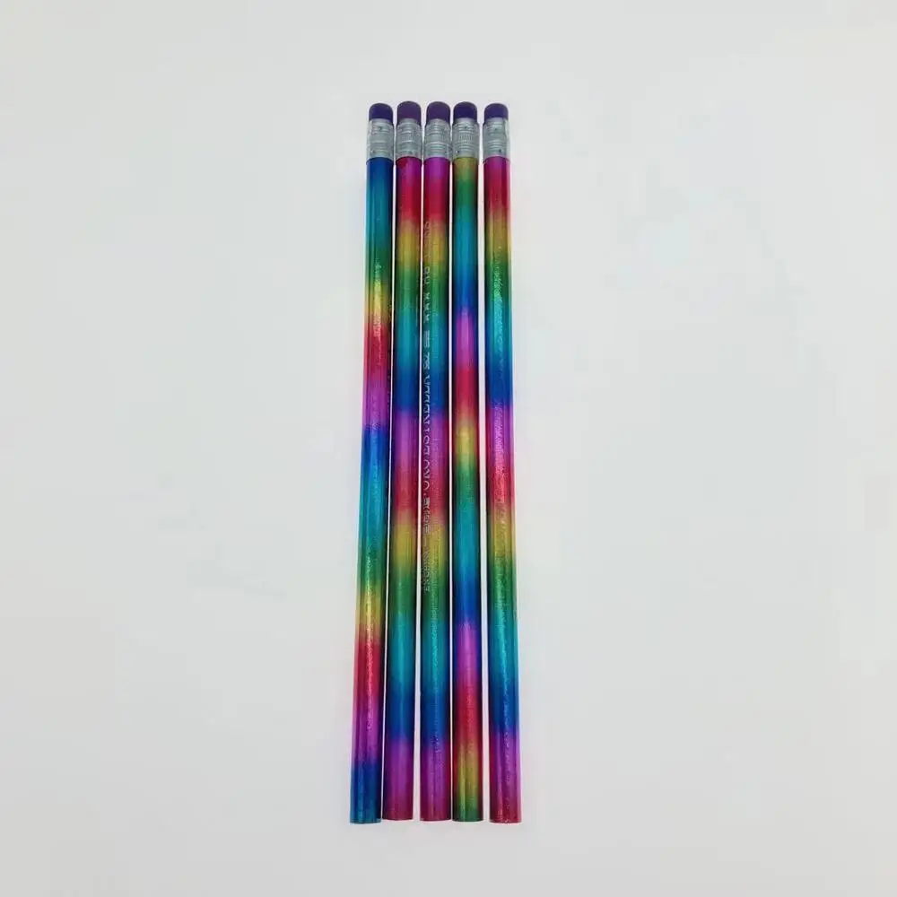 5 pencils Красивый карандаш деревянный карандаш hb экологический карандаш для обучения офисному эскизу - Цвет: 5 pencils