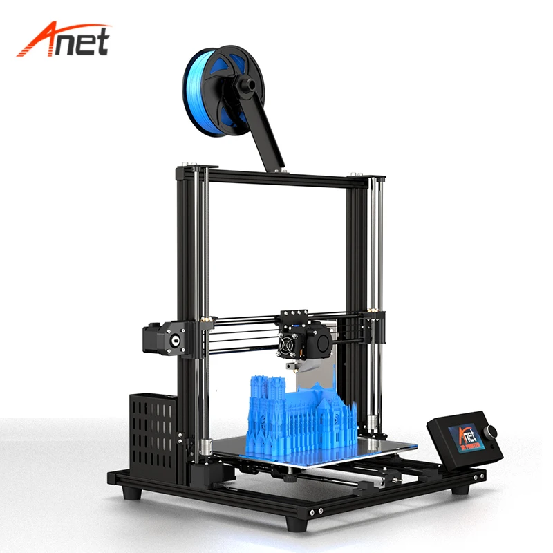 Полусобранный 3D принтер FDM Настольный Anet A8 plus лучшая печать ТПУ нить 3d DIY набор с