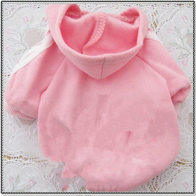 Adi dog Spring Autumn Dog Coats& Jackets Clothes Fashion Pets Coats Puppy clothes dress goods for dog cat pet clothing - Color: Pink