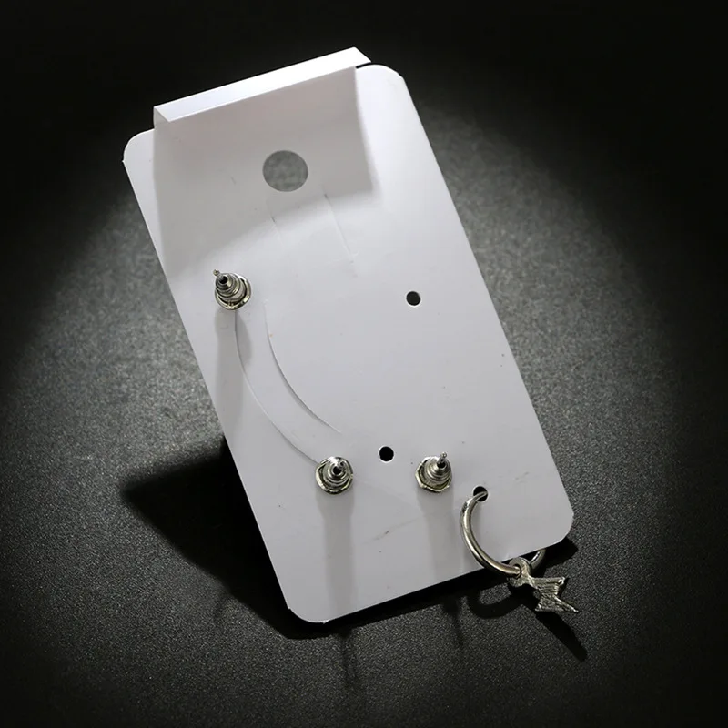 Бохо этнические племена античные серебряные серьги пусеты Серьги со звездочкой