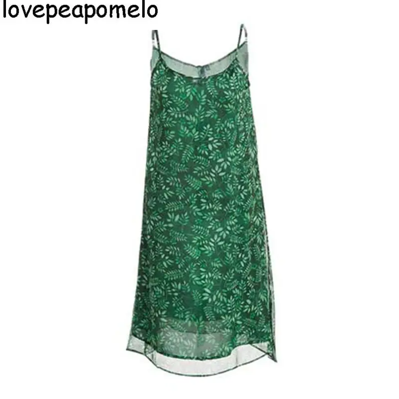 

2018 New Summer Dress Female Plus Size Printing Dress Women's Vintage Sling Dress Korean Loose Dress 14 Colors XL-5XL BD8