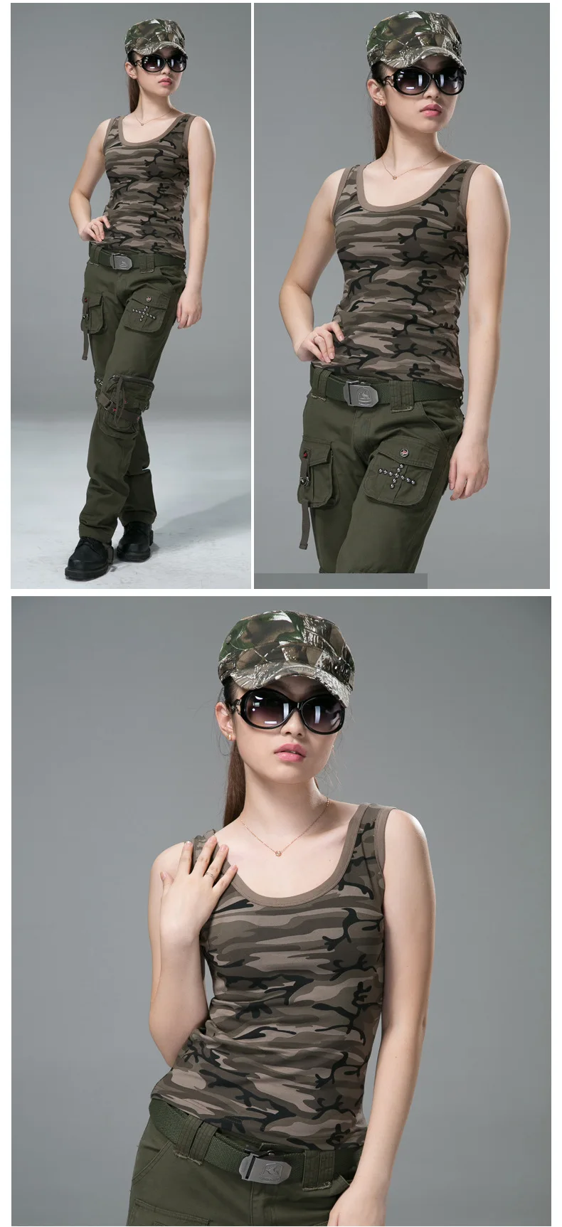 Outdoor Sleeveless Hiking Tactical Shirt Women Camping Hunting Fishing Shirt Camouflage Army Trekking Breathable Sports T-Shirts