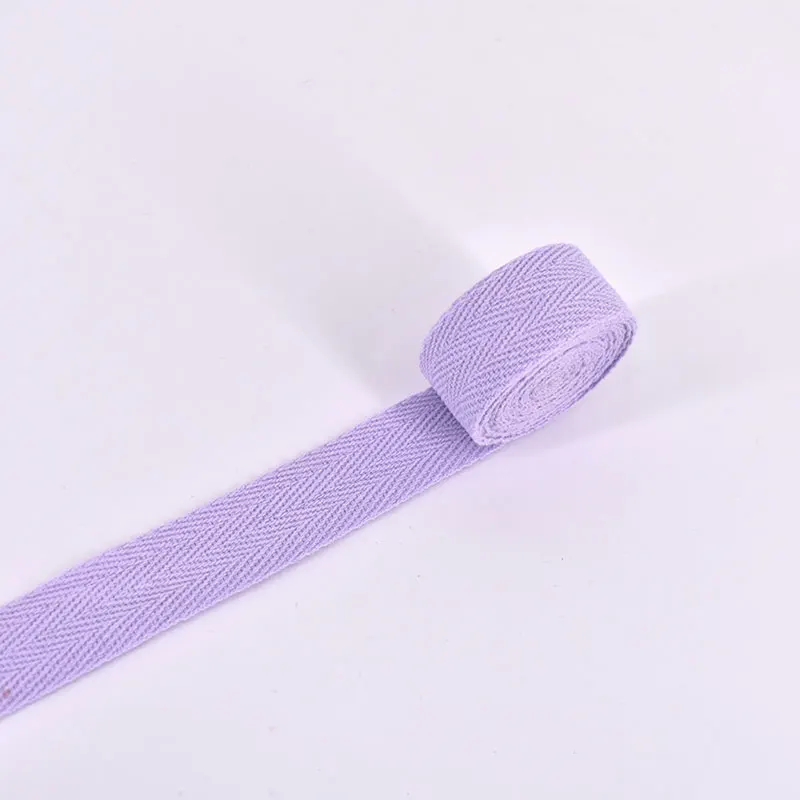Light purple 10 м/лот 1,5 см Мульти Цвет шевронная лента, тесьма тканая хлопчатобумажная швейная оверлок ткань ремень DIY Аксессуары LX582 - Цвет: Light purple