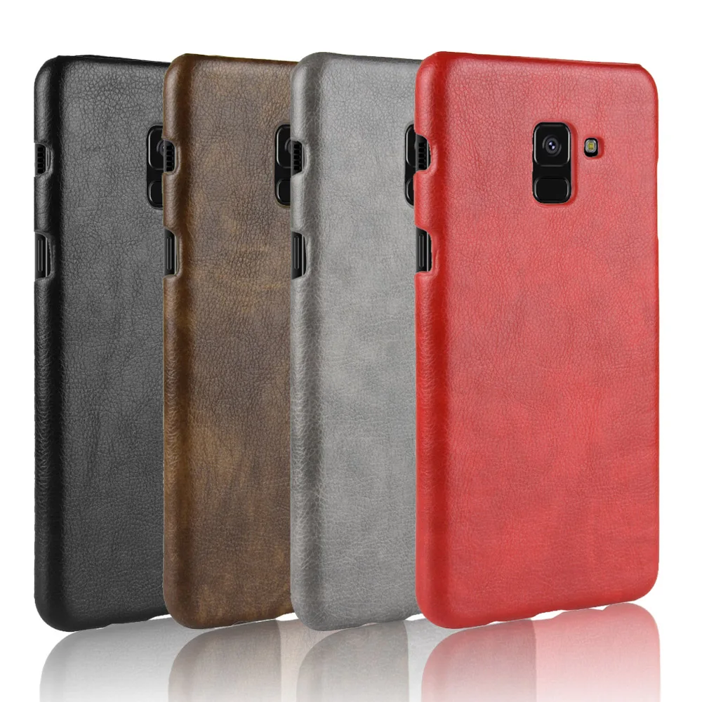 Litchi Retro Leather Case for Samsung Galaxy A8 Plus Cover Skin Shockproof Hard Shell On A7 2018 Phone Cases Fundas Bag |