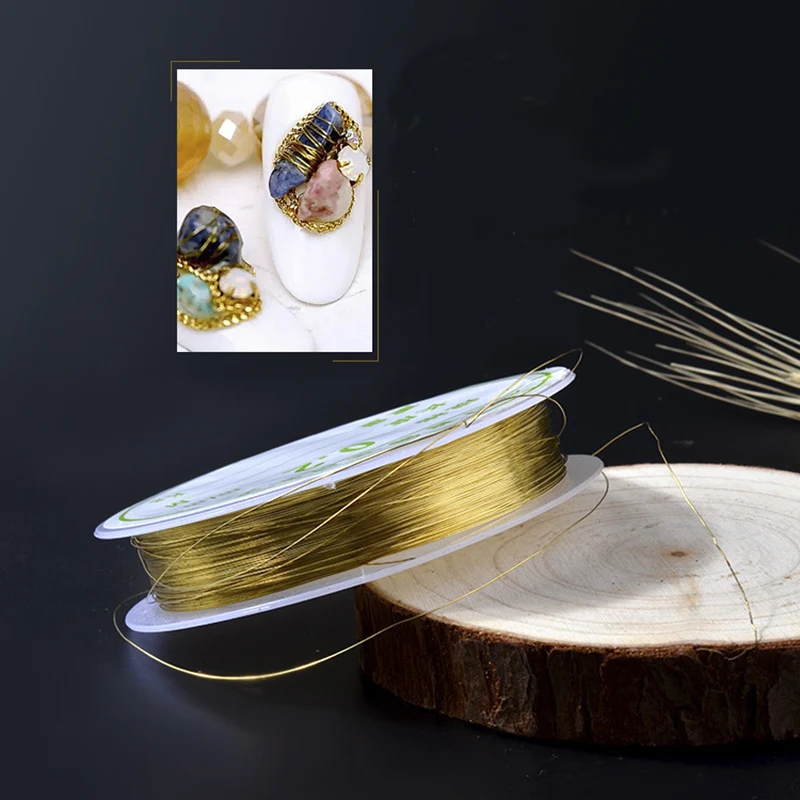 20 м/рулон металлическая проволока для украшения ногтей | Красота и здоровье
