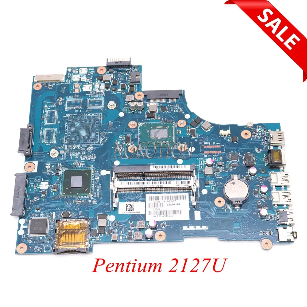 NOKOTION VAW00 LA 9104P CN 03H0VW 3H0VW материнская плата для ноутбука доски inspiron 15 3521 5521 SR105 Pentium