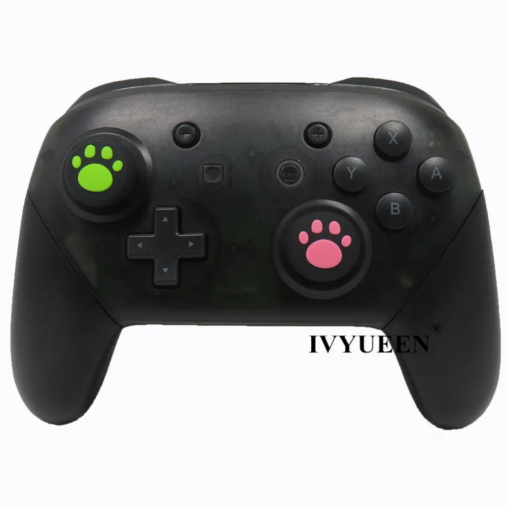 IVYUEEN 4 шт. для контроллера Nintendo Switch PRO силиконовые аналоговые колпачки стиков с