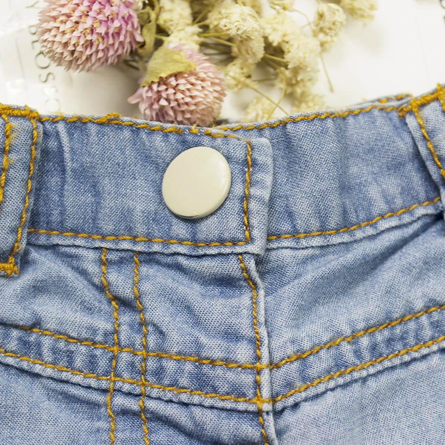 Newborn Baby Shorts Boys Girls Short Pants Kids Infant Denim Toddler Bebe Light Color Elastic Waist Children Clothing | Детская одежда