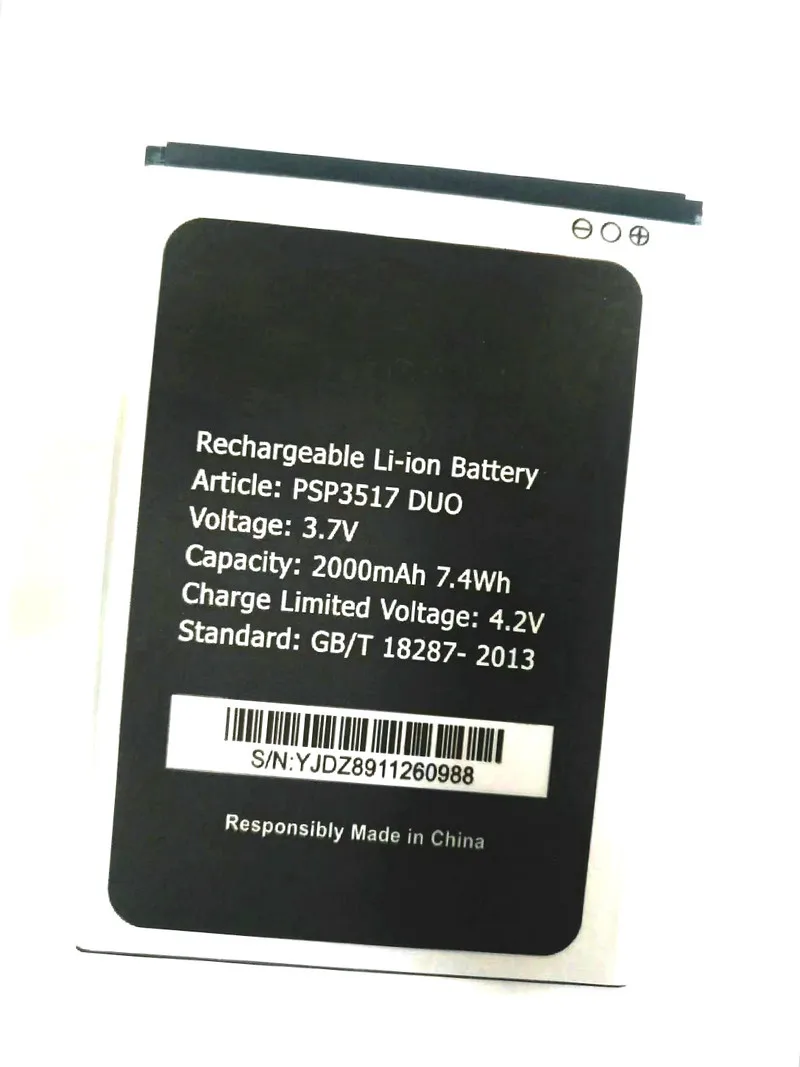 Westrock 2000mAh PSP3517 DU0 Аккумулятор для Prestigio Wize M3 сотовый телефон|Батареи планшетов и