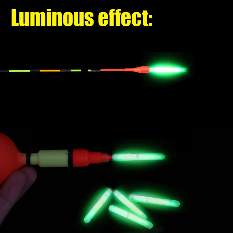 50pcs/20pcs 4.5*37mm Fishing Float Fluorescent Lightstick Light Night Rod Lights Dark Glow Stick Useful Tackle | Спорт и развлечения