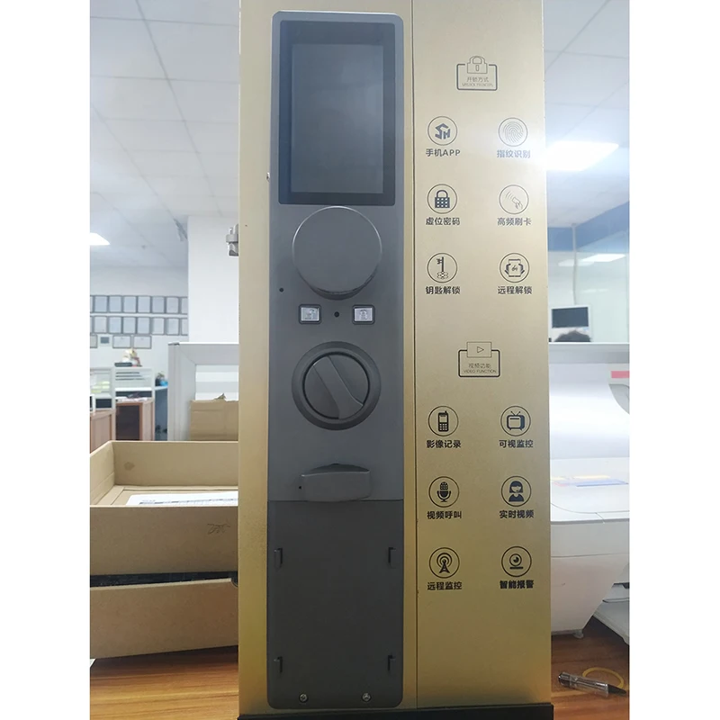 Smart Cerradura WIFI дверной замок видео глазок дверная камера отпечаток пальца пароль