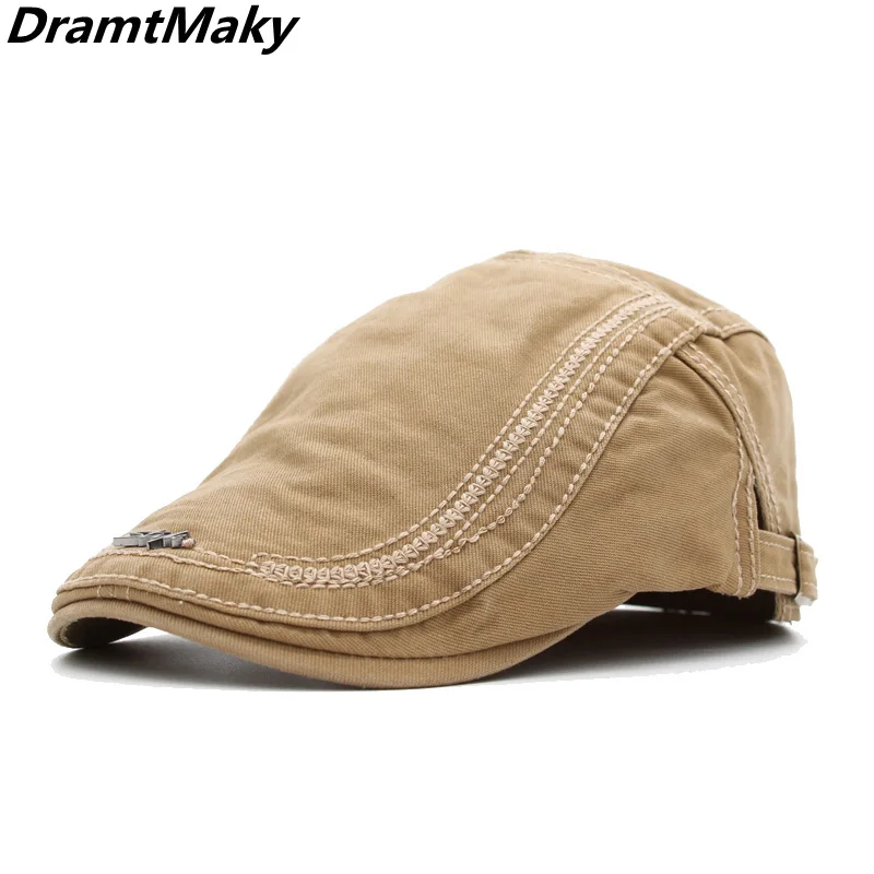 Кепка-берет Мужская/женская с вышивкой регулируемый дышащий берет в елочку