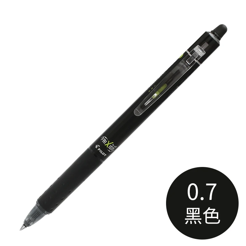 07mm Black 12x Выдвижная стираемая ручка 0,7/0,5 шариковый стук кликер пилот LFBK-23F/LFBK-23EF 10 цветов для выбора - Цвет: 07mm Black