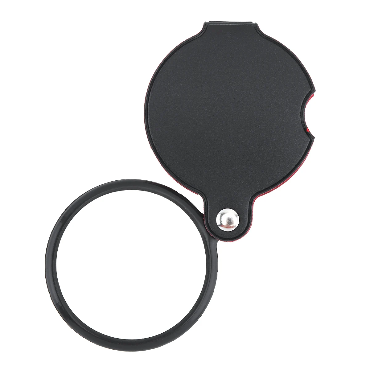 

6X 60MM Optical Glass Mini Collapsible Portable Pocket Magnifier with Plastic Frame and Cortical Protective Cover for Reading