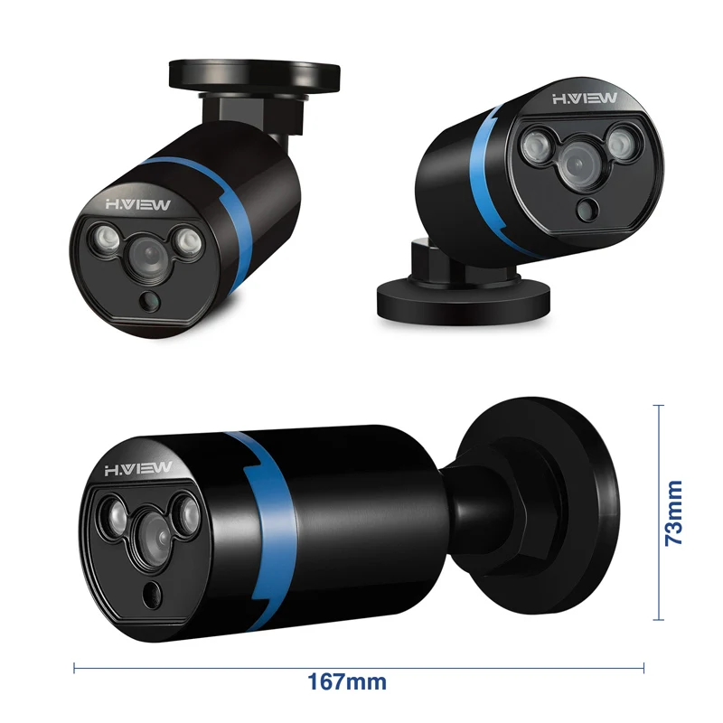 H. View 16CH система видеонаблюдения 1080 P наружная камера безопасности пуля CCTV DVR