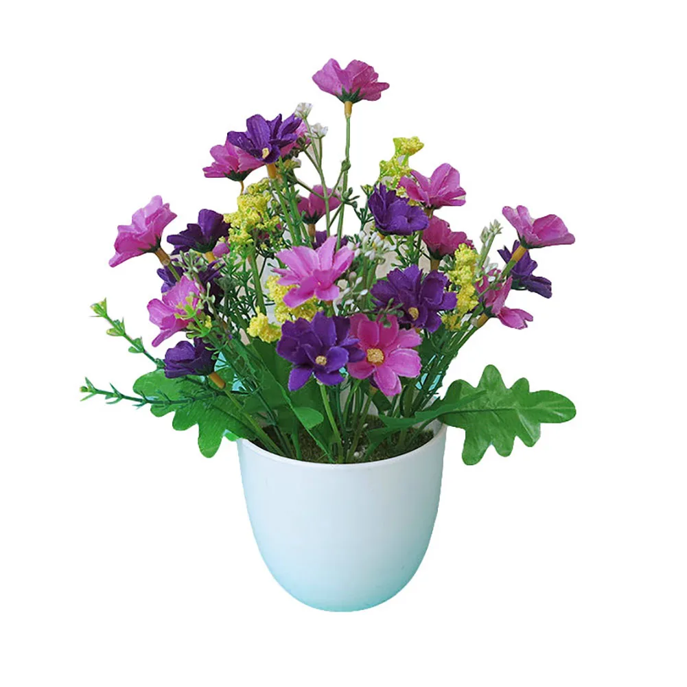 1 шт. Искусственные Горшечные цветы для сада вечерние украшения дома