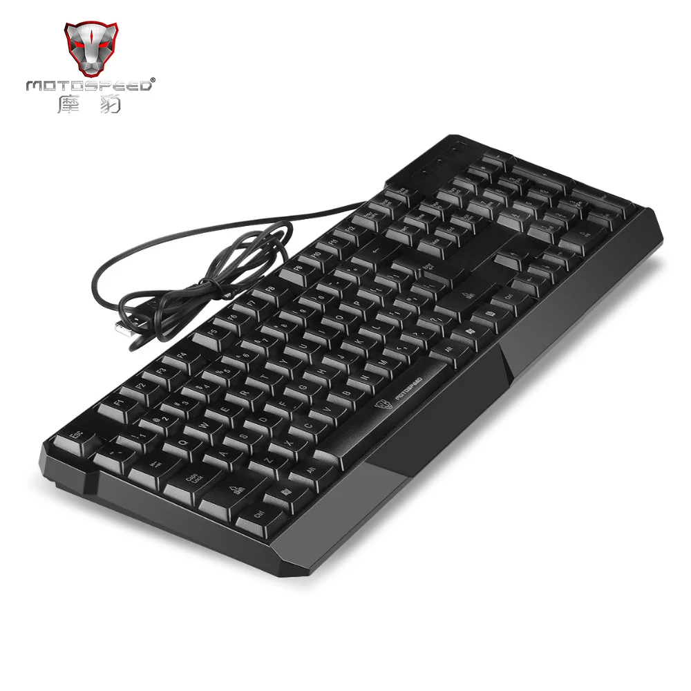 MotoSpeed K70 7-Цвет Фул Подсветка компьютерная клавиатура Teclado USB 104 клавиши игровая клавиатура мембранная keybs черный Send With Box