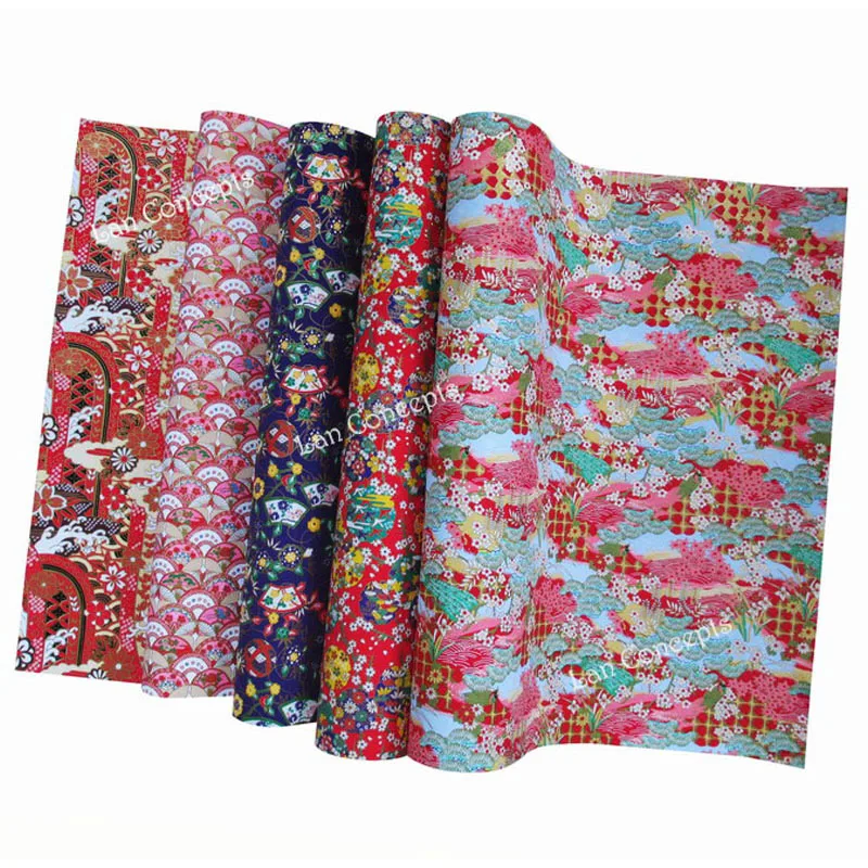 Бумага с японским рисунком 39x27 см Yuzen Chiyogami упаковочная бумага для рукоделия