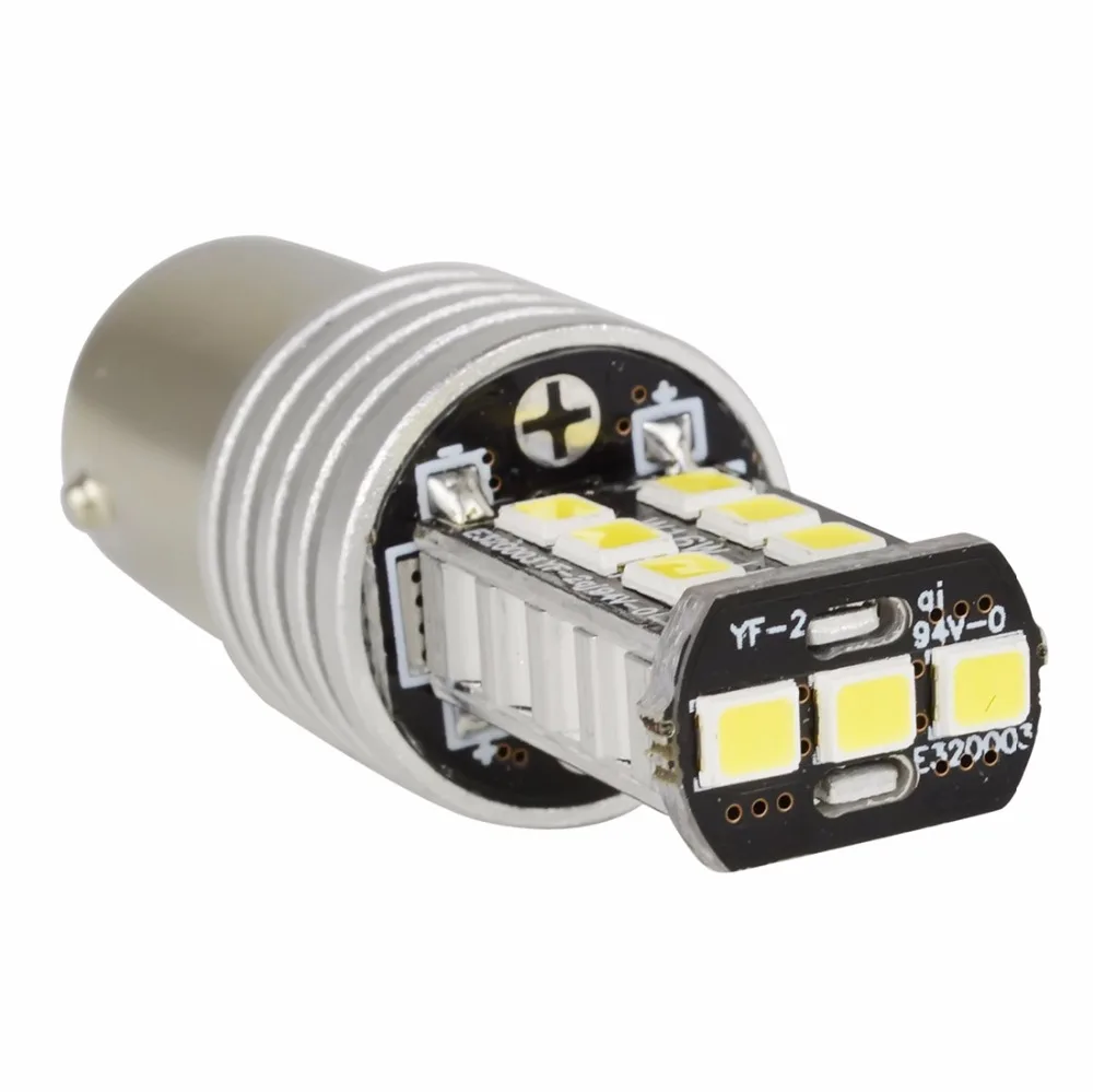 Safego 2 шт. S25 1156 светодиодный 12835 15SMD Canbus автомобиля указатель поворота Парковка