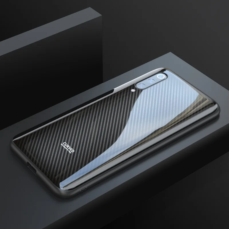 GKK, Роскошный чехол для Xiaomi Mi 9, чехол, противоударный, закругленный, закаленное стекло, мягкий край, TPU, чехол для Xiaomi Mi 9, чехол, Coque Funda