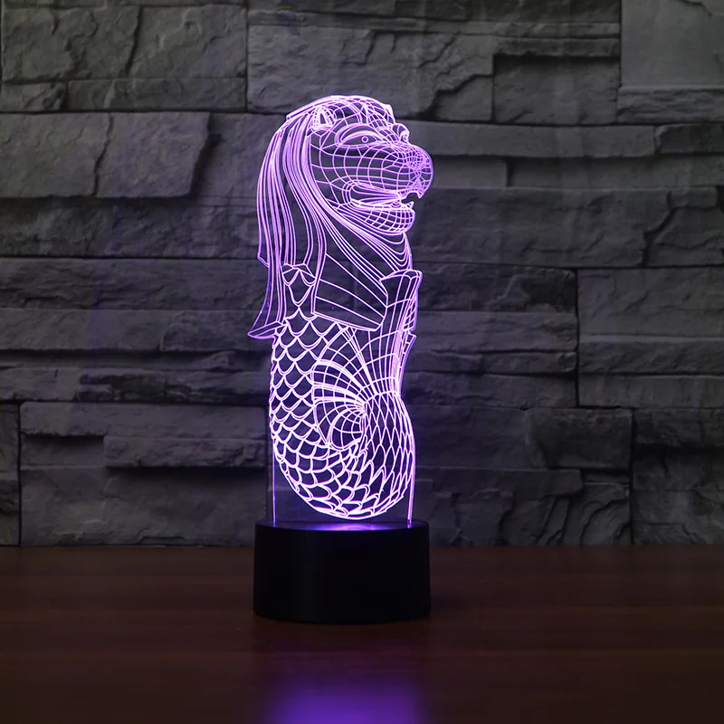 

Architectural Novelty Product 3d Nightlight Creative Table 3d Lamp Colorful Energy-saving Romantic Gift Led Night Light