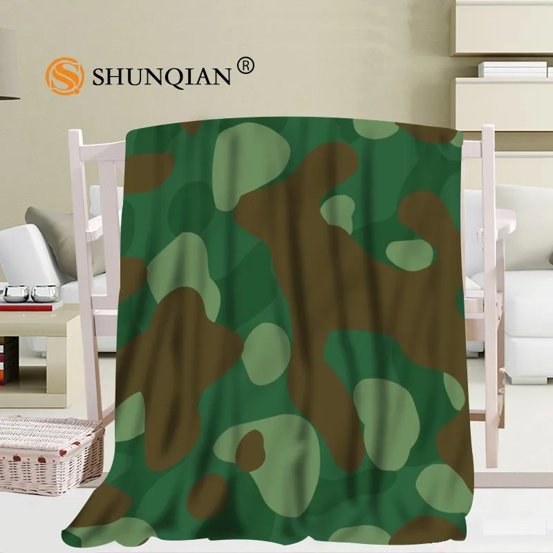 Prezzo Personalizzato Camo Sfondo Coperta Morbida Fai Da Te La Tua Foto Decorazione Camera Da Letto Dimensioni 56x80 Pollici, 50X60Inch,40X50Inch A7.10