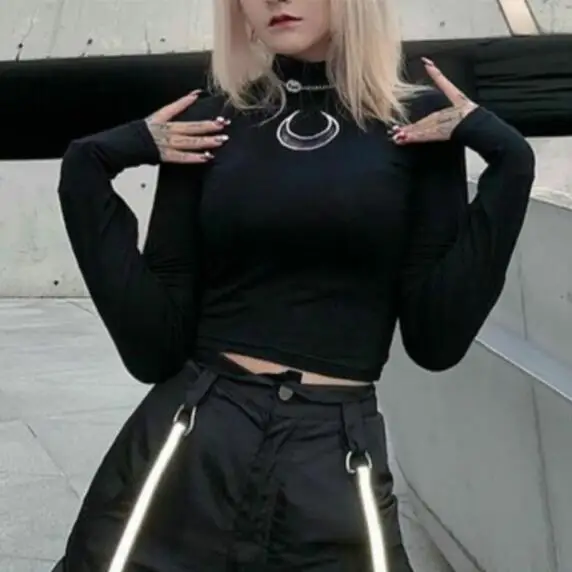 2019 Новое поступление весна осень Харадзюку черные белые розовые футболки с