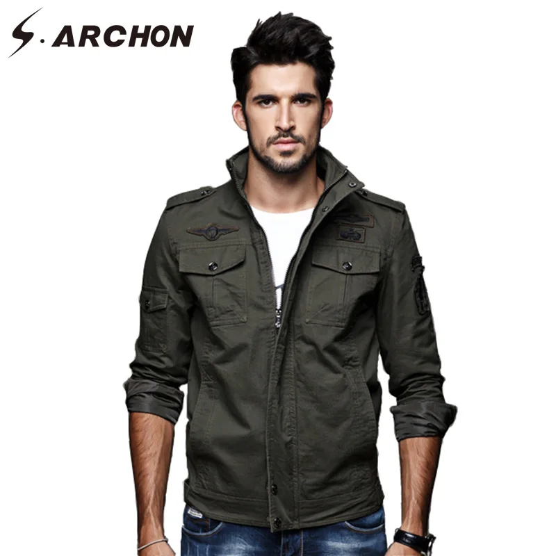 Мужская армейская куртка-карго S.ARCHON повседневная хлопковая тактическая