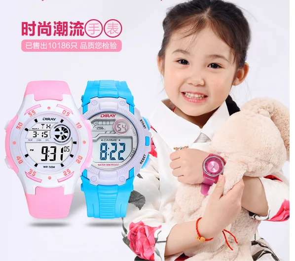 reloj Children 's Silicone electronic watch boys and girls outdoor sports waterproof clock Digital LED luminous jelly watches | Наручные