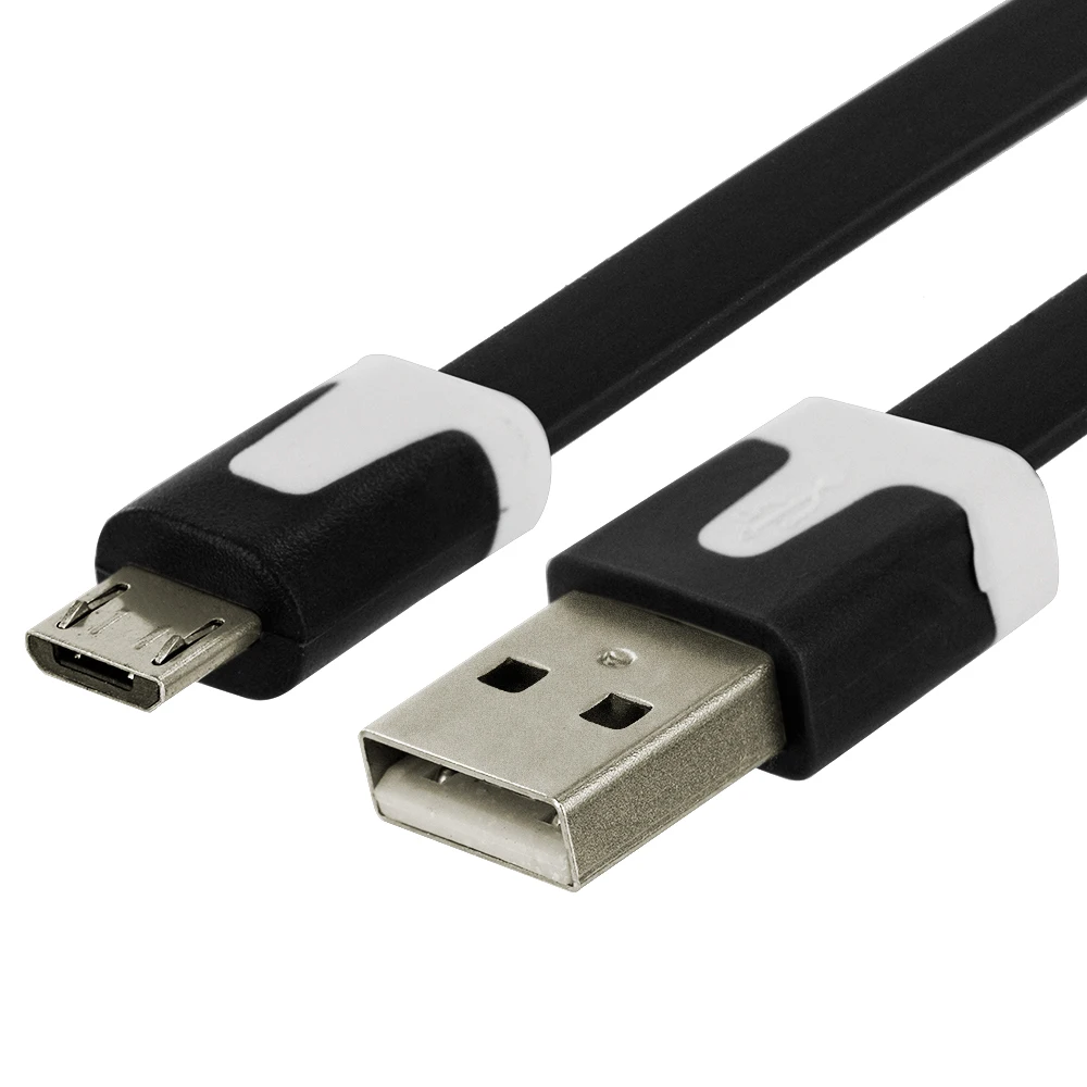 100 шт./партия плоский аксессуар для лапши пачки Micro USB кабель передачи данных шнур 3