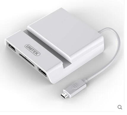 Новый горячая распродажа UNITEK Y-2165B OTG док + SD кард-ридер для смартфонов планшет с 3